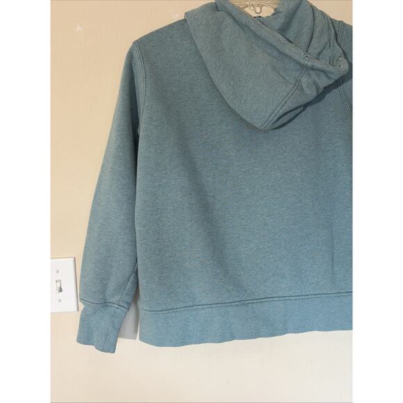 Carhartt Blue 1/4 Zip Hooded Sweatshirt Pullover Hoodie Youth Girl Large 12-14 - Picture 12 of 15